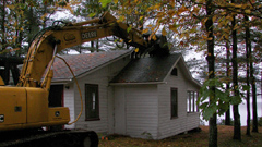 Old building demolition